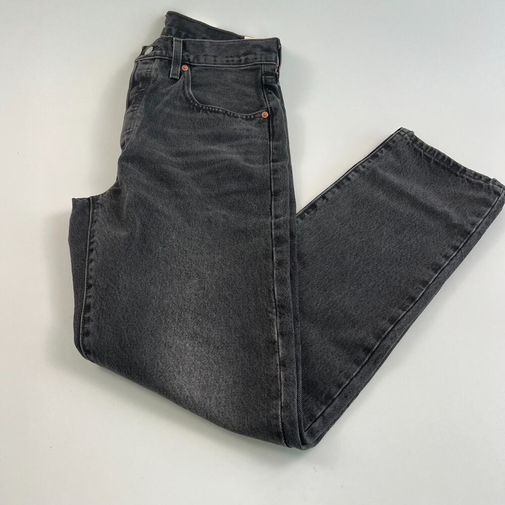 Levi's Premium Women 501 Original Fit High Rise Jeans Black 26x30